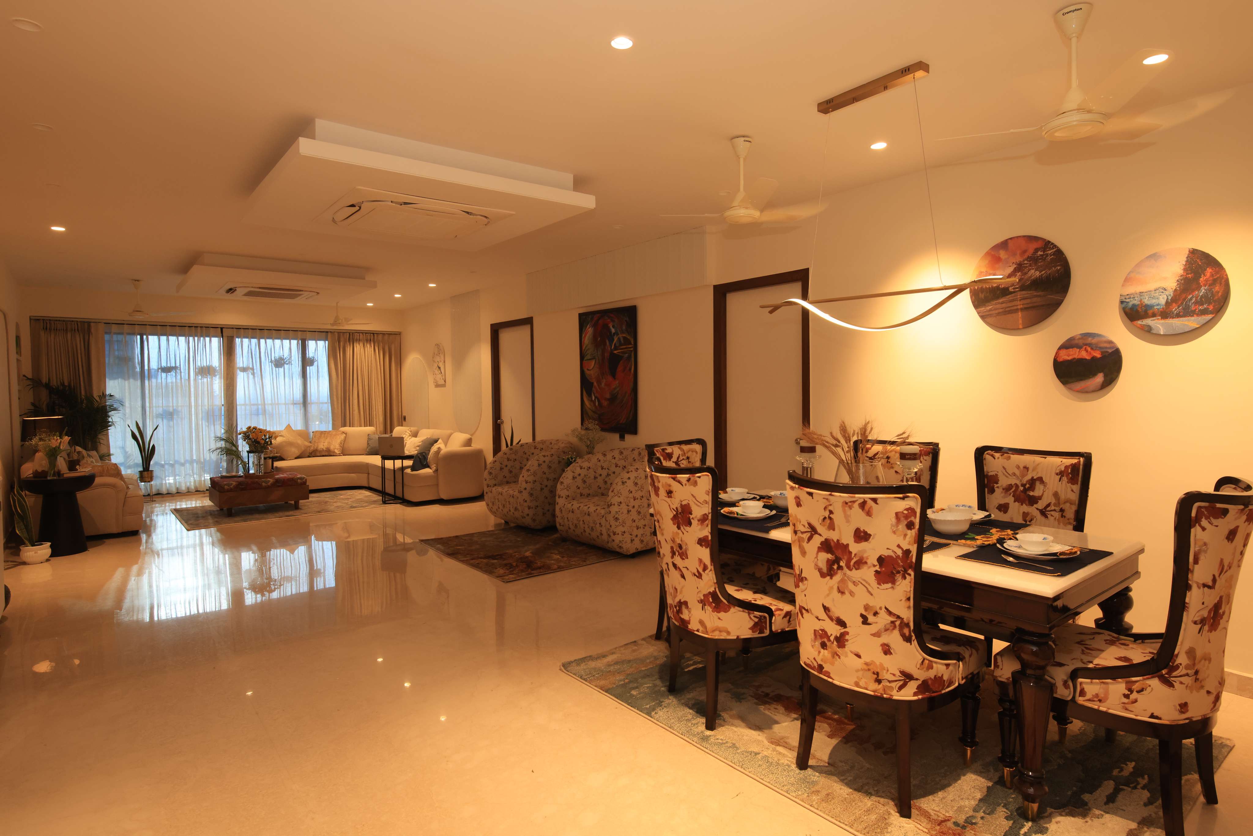 Luxury living room interior design